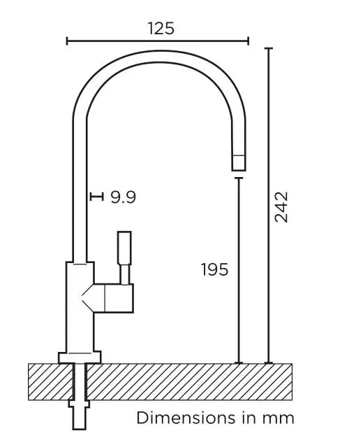 Sirius Mini 1-Way Dimensions